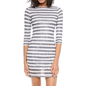 Alice + Olivia Pammy Striped Sequin Dress: Size 6.